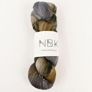NBK Superwash Merino Fingering Yarn 100g/400 Yards Hand Dyed Metallurgy Colorway